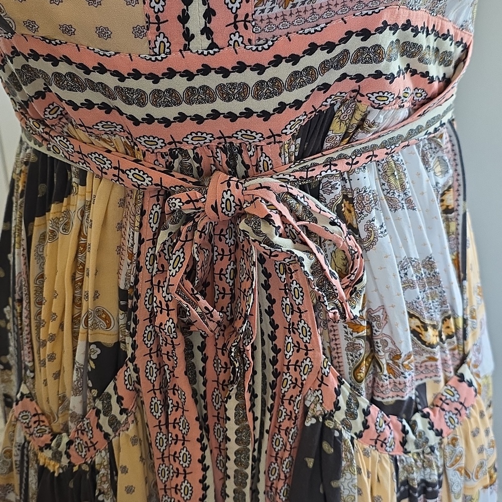 Matilda Jane Knockout Maxi Dress Boho Patchwork Sleeveless Festival Size M - Picture 6 of 14